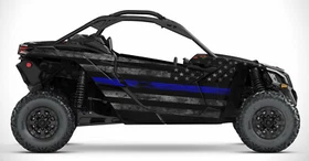 Can Am X3 Maverick 2 Door Design Graphic Kit Wraps Decals Off Road 4x4 Blue Line