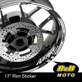 17" White Rim Wheel Decals Stickers AA02 For Kawasaki NINJA H2 H2R 15-20 18 19