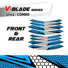 For Suzuki SV 650X 19-20 0 Motorcycle Inner Rim Sticker B01B Yellow