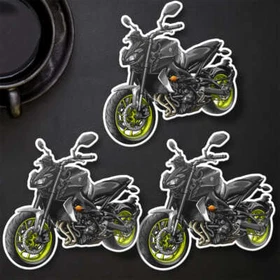 Yamaha MT-09 2017-2020 Stickers - Set of 3 Kiss-Cut Motorcycle Decals