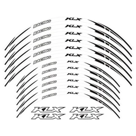 For KAWASAKI KLX450R 400/R/SR Tire Rim Wheels Stickers Decal Stripes Reflective
