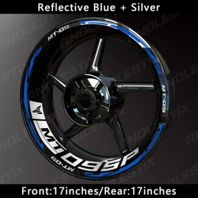 Reflective Motorcycle Wheel Sticker Rim Tape Decals Fits For YAMAHA MT09SP
