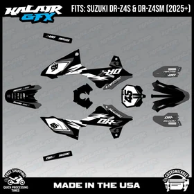 Graphics Kit for Suzuki DR-Z4S DR-Z4SM DRZ4SM 2025 2026 Division-SMOKE