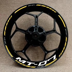 MT-07 Motorcycle Wheel Decal 17'' Rim Sticker Wheels Sticker For Yamaha MT07