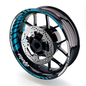Motorcycle GP02 Aqua 17 inch Wheel Sticker For Yamaha MT07 18 19 20 21