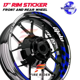 17'' Red Wheel Rim Stickers GP01 Kit For Ducati 1299 PANIGALE 15-19 16 17 18