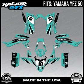 Graphics Kit for Yamaha YFZ 50 YFZ50 (All Years) Speed Series - Teal