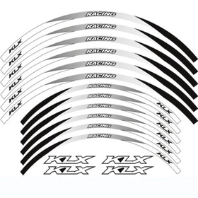 For KAWASAKI KLX 400/R/SR 450R Tire Rim Wheels Stickers Decal Stripes Reflective