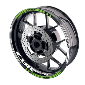 Green AA01 17 inch Rim Decal Wheel Sticker For Honda CBR600RR 03-23 22 21 20 19