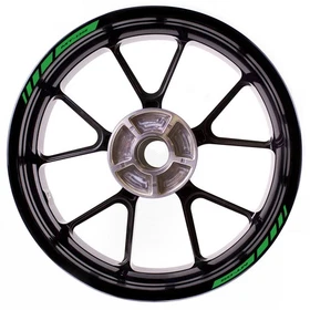 For Yamaha MT09 MT-09 Stripes Rim Stickers 17 inch Edge Tape Green