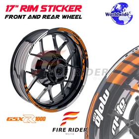 Inner Rim Stickers Decals 17 inch AA02 Pack For Suzuki GSXR 1000 01-20 17 18 19