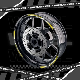 Yellow 17 Inch Outer Rim Sticker Stripe Decal P05B For Ducati 899 Panigale