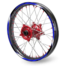 Blue 21'' 18'' MX Wheel Rim Stickers R03B For Kawasaki KLX 300R 2020-2021