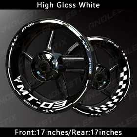 Reflective Motorcycle Wheel Sticker Rim Tape Decals Fits For YAMAHA MT03