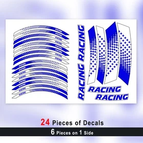 Orange GP07 Rim Vinyl Decal Sticker For Suzuki GSF1200 GSF1250 Bandit