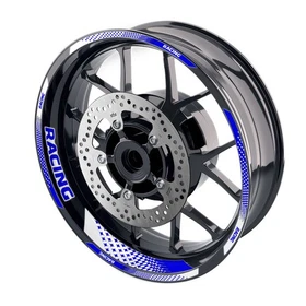 Aqua 17" Racing Wheel Rim Stickers For Yamaha MT07 18 19 20 21