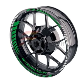 Dark Green Wheel Rim Sticker Model Kit For Honda 17 inch Wheel Motorcycles