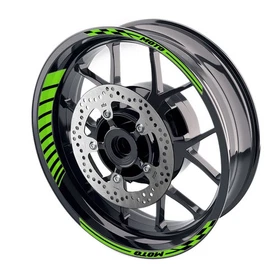 Green 17 inch GP02 Wheel Sticker For Kawasaki VULCAN S 650 EN650 15-2020