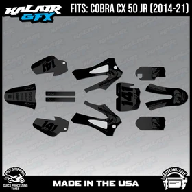Graphics Kit for COBRA CX50 JR 2014-2021 Factory Series - Smoke