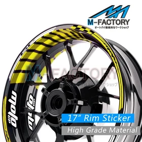 Racing 17 Inch Blue Rim Stickers AA02 For Aprilia FALCO 1000 95-05 01 02 03 04