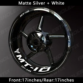 Reflective Motorcycle Wheel Sticker Rim Tape Decals Fits For YAMAHA MT10