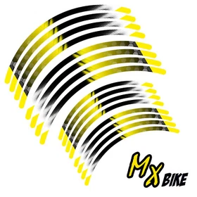Yellow B01B 21 18 inch Rim Wheel Stickers For Suzuki DR 200S 2015-2020 18 19 20