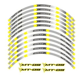 FIT FOR YAMAHA MT-09 TRACER MOTORCYCLE RIM STRIPES WHEEL DECALS TAPE STICKERS