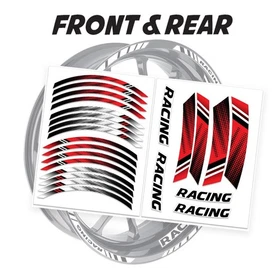 AX2 17'' Rim Wheel Stickers Decal Kit For Suzuki Bandit GSF 1250 07-18 17 16 15