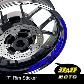 ORANGE 17" Rim Stickers Decals Custom AA02 For Kawasaki ZX10R Ninja 04-20 18 19