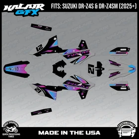 Graphics Kit for Suzuki DR-Z4S DR-Z4SM DRZ4SM 2025 2026 Shaders-MAGENTA