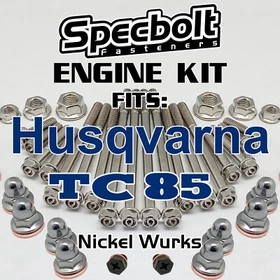 NICKEL ENGINE BOLT KIT HUSQVARNA TC 85 CYLINDER HEAD CRANKCASE CLUTCH COVER TC85