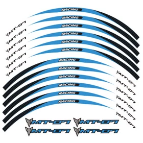 Motorcycle stripes Wheel Hub Rim Strip Sticker Decal For YAMAHA MT-07 2016-2020