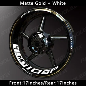 Reflective Motorcycle Wheel Sticker Rim Tape Decals Fits For YAMAHA MT10SP
