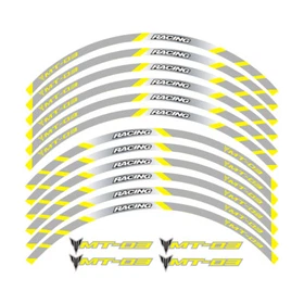 For YAMAHA MT-03 MT03 Motorcycle wheel sticker Reflective Stripe Wheel Decals