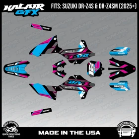 Graphics Kit for Suzuki DR-Z4S DR-Z4SM DRZ4SM 2025 2026 Veneer-MAGENTA