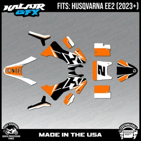 Graphics Kit for Husqvarna Electric E-Minis EE2 (2023-2026) Ace - ORANGE