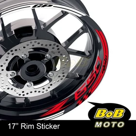 17" Purple Rim Wheel Decals Stickers AA02 For Kawasaki Z650 17-2019 17 18 19