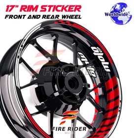17'' Blue Wheel Rim Decals GP02 Kit For Honda CB500R 19-20 2019 2020