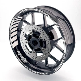 GP02 17 inch Vinyl Decal Rim Wheel Sticker White For Suzuki SV 650X 19 20