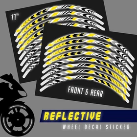 SH14 Green Reflective Wheel Sticker Tape For Honda CB 919 Hornet 900 2002-2007