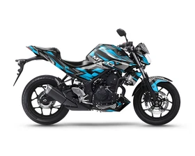 Complete Graphic Kit Decal Sticker "Hexagon" For Yamaha MT03 MT-03 2015-2023