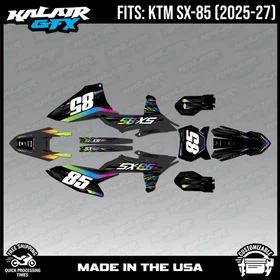 Graphics Kit for KTM 85SX SX85 (2025-2027) Guard-RAINBOW