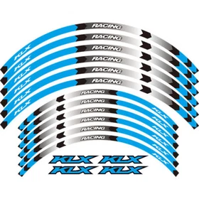 For KAWASAKI KLX 400/R/SR 450R Tire Rim Wheels Stickers Decal Stripes Reflective