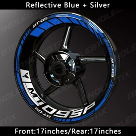 Reflective Motorcycle Wheel Sticker Rim Tape Decals Fits For YAMAHA MT09SP