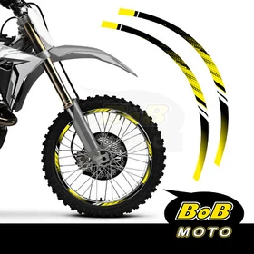 RED Digital Wheel Stickers Decals Dirt Bike For Honda XR 650L 93-09 08 07 06 05