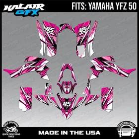 Graphics Kit for Yamaha ATV YFZ50 YFZ-50 (All Years) Shred - PINK