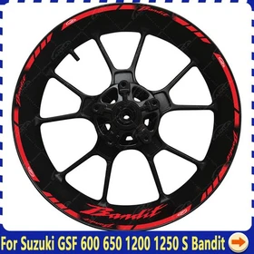 17inch Front+Rear Wheel Hub Decal Rim Decoration Reflective For Suzuki Bandit