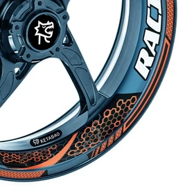 Racing BP 17 inch Rim Wheel Stickers Decals For Suzuki Bandit GSF 1250 07-18 17