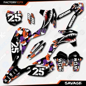 Orange Purpl Savage Camo Graphic Kit fit KTM 13-15 SX SXF XC XCF 125 250 300 450