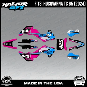 Graphics Kit for HUSQVARNA TC65 (2024) Screech Series - Magenta